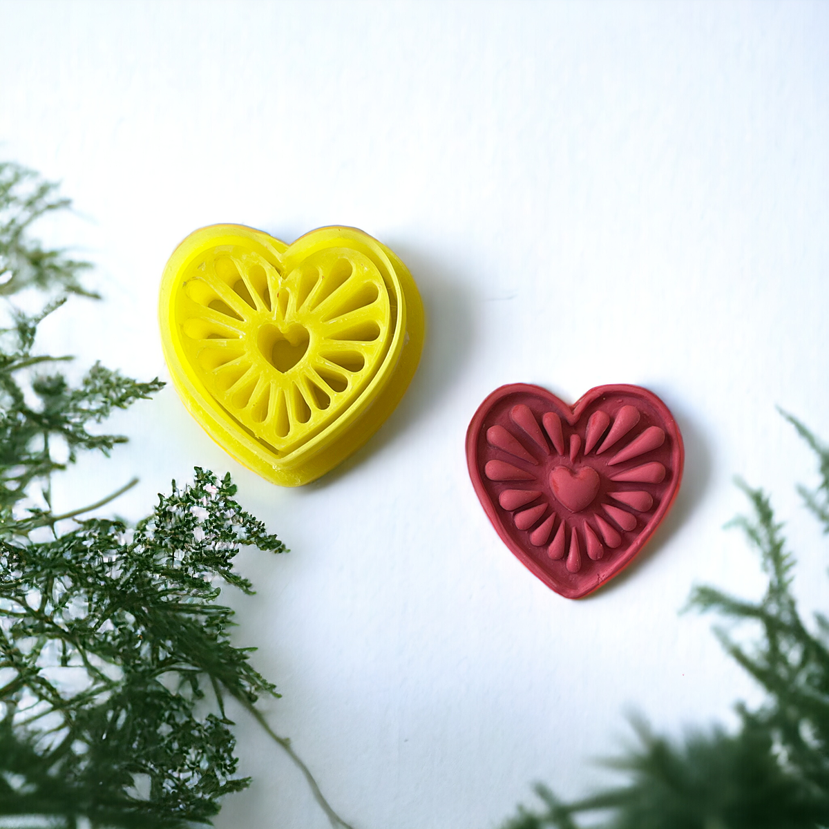 Emboss Heart Cutter - ClartStudios - Polymer clay Jewellery