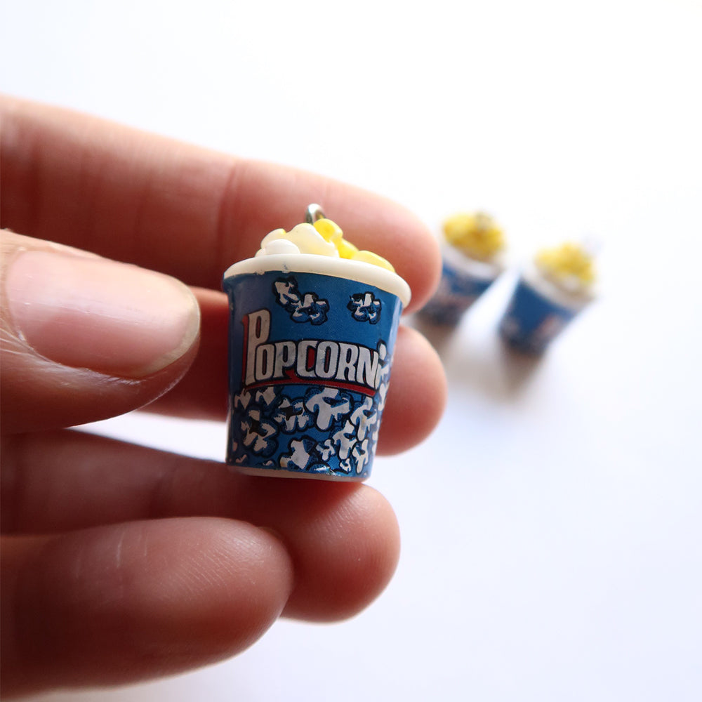 Popcorn Tub (Blue) - ClartStudios - Polymer clay Jewellery