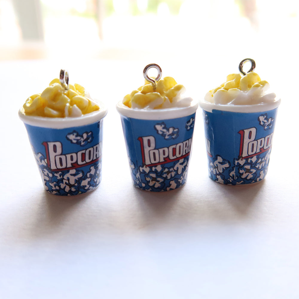 Popcorn Tub (Blue) - ClartStudios - Polymer clay Jewellery