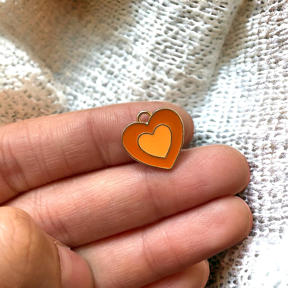 Caramel Heart - ClartStudios - Polymer clay Jewellery