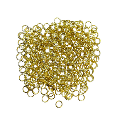 14k Gold plated 8mm jumprings (Pack of 50) - ClartStudios - Polymer clay Jewellery