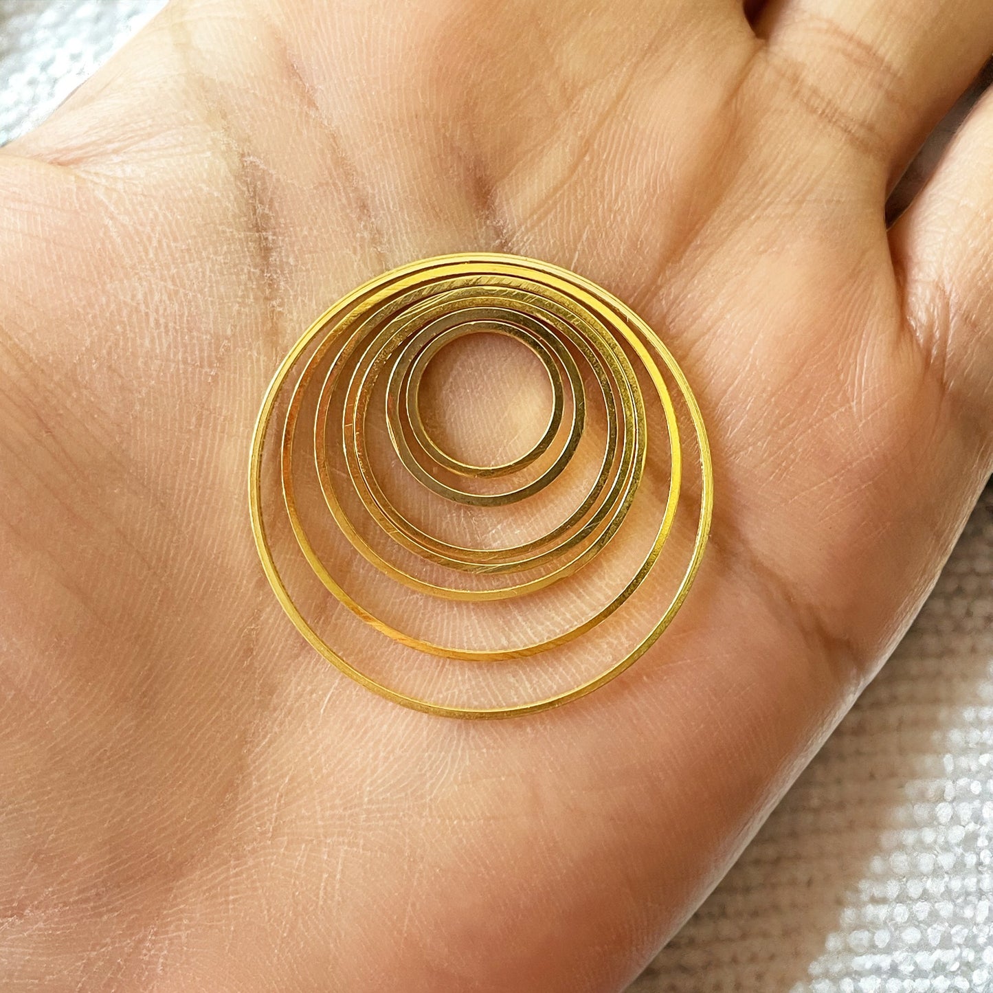 15 mm Basic Circle Alloy Bezel Charm - ClartStudios - Polymer clay Jewellery