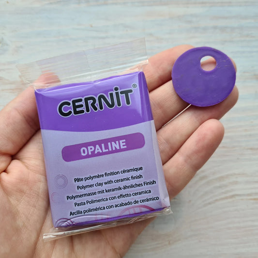 Cernit Opaline Violet - 56gms - ClartStudios - Polymer clay Jewellery