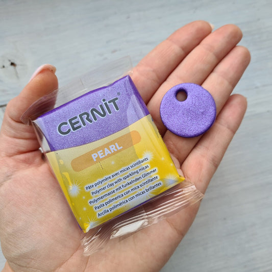 Cernit Pearl Voilet - 56gms - ClartStudios - Polymer clay Jewellery