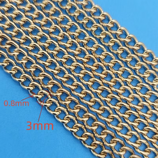 C14 - 2 meter Grind Chain / High Quality / Tarnish Resistant