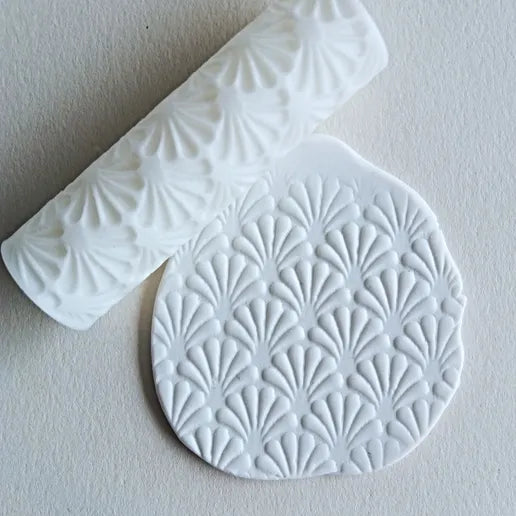 T09 - Floral Pattern Texture Roller For Clay