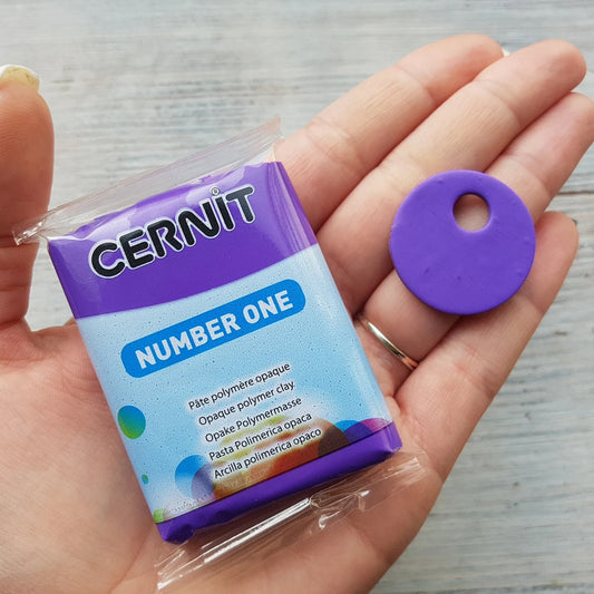 Cernit Number One Violet - 56gms - ClartStudios - Polymer clay Jewellery